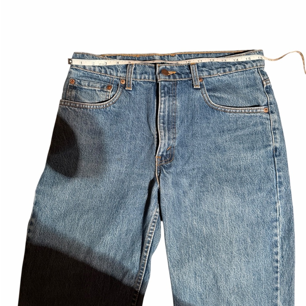 Vintage 516 Levi’s Blue Jeans 34X32. Unisex. Made in Canada. - Picture 4 of 8